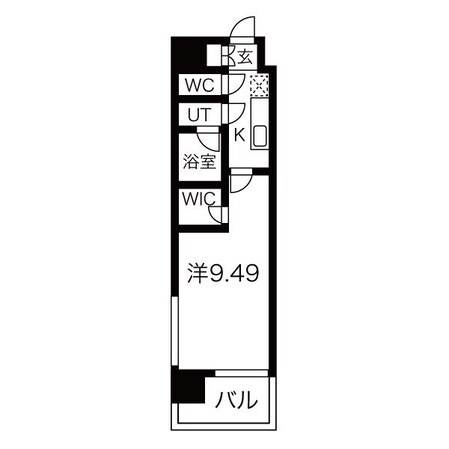 今池駅 徒歩5分 12階の物件間取画像